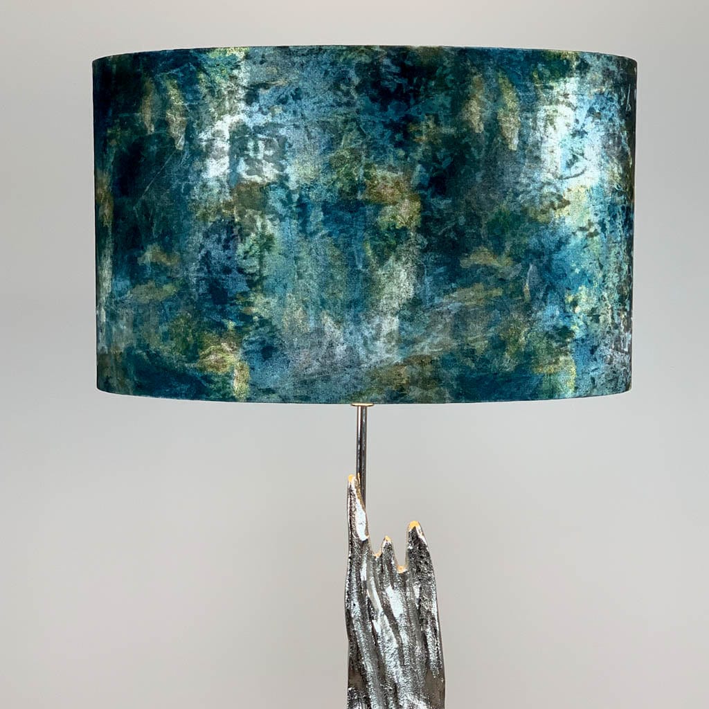 Trident Large Silver Floor Lamp