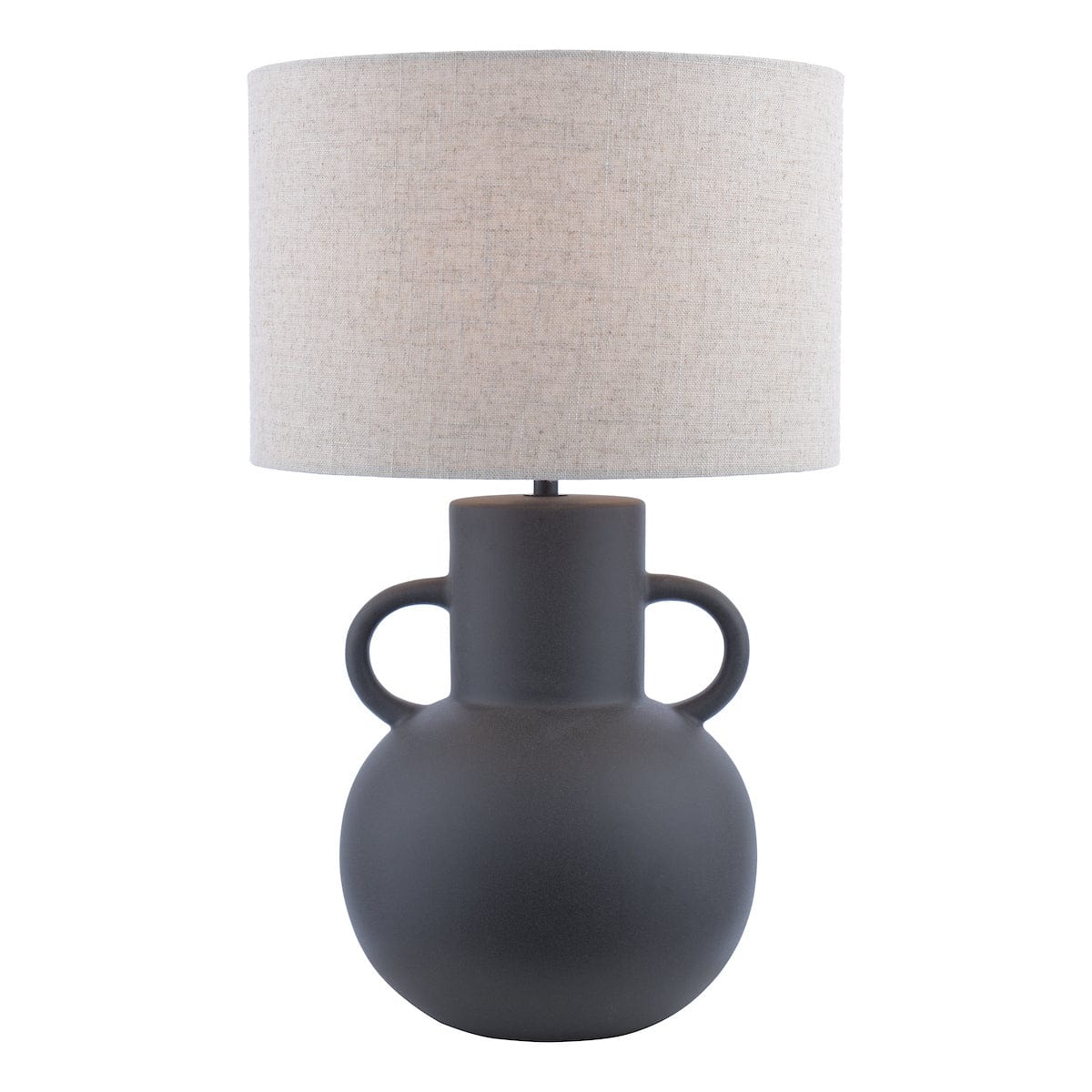 Urn Black Table Lamp with Shade