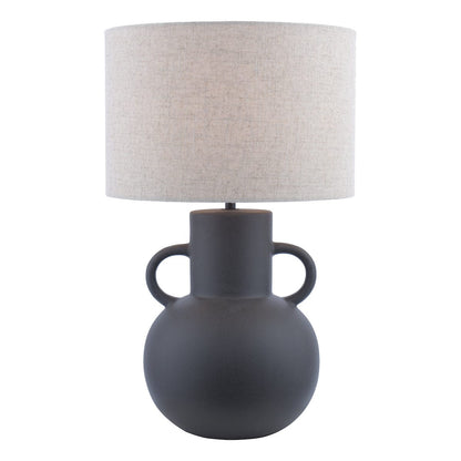 Urn Black Table Lamp with Shade