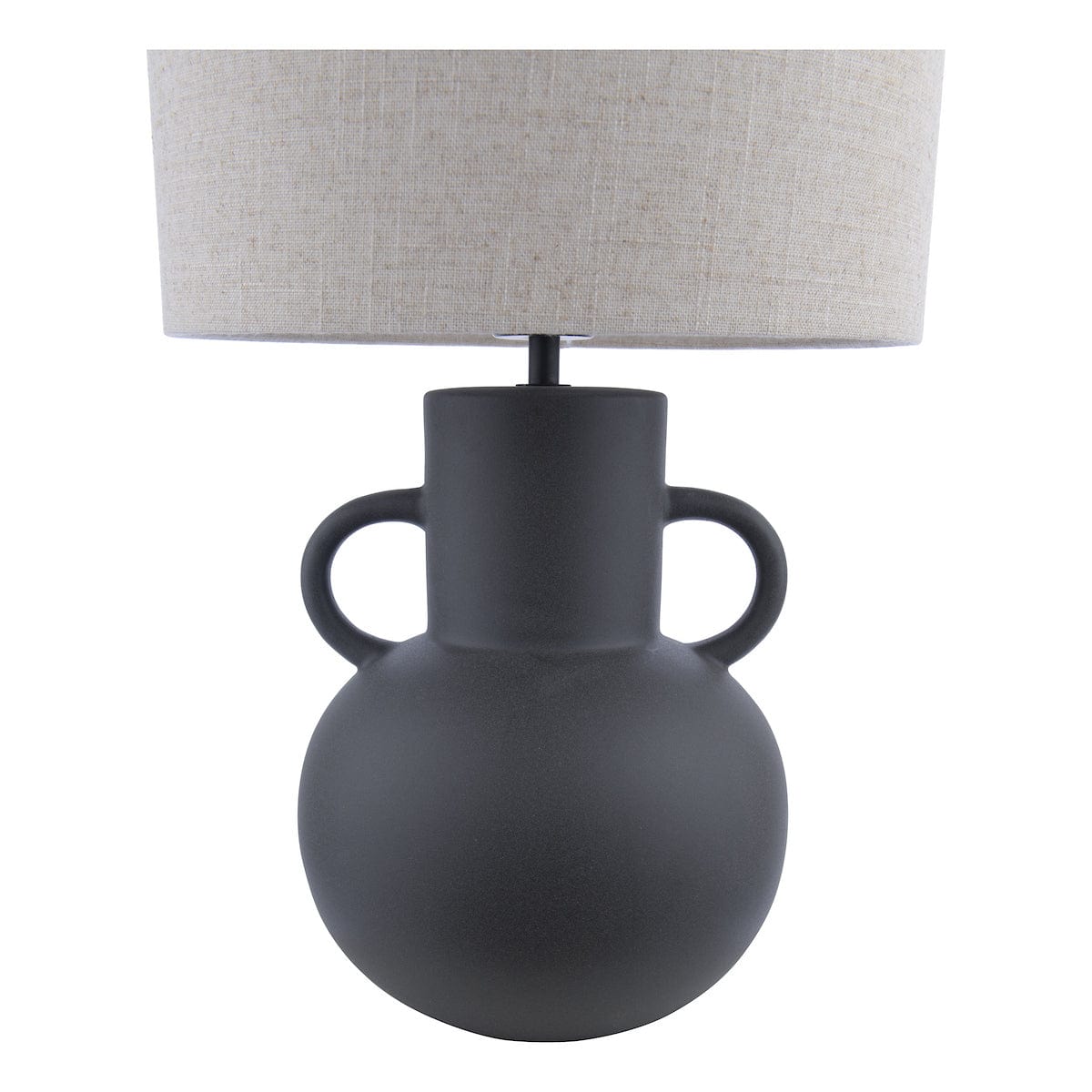 Urn Black Table Lamp with Shade