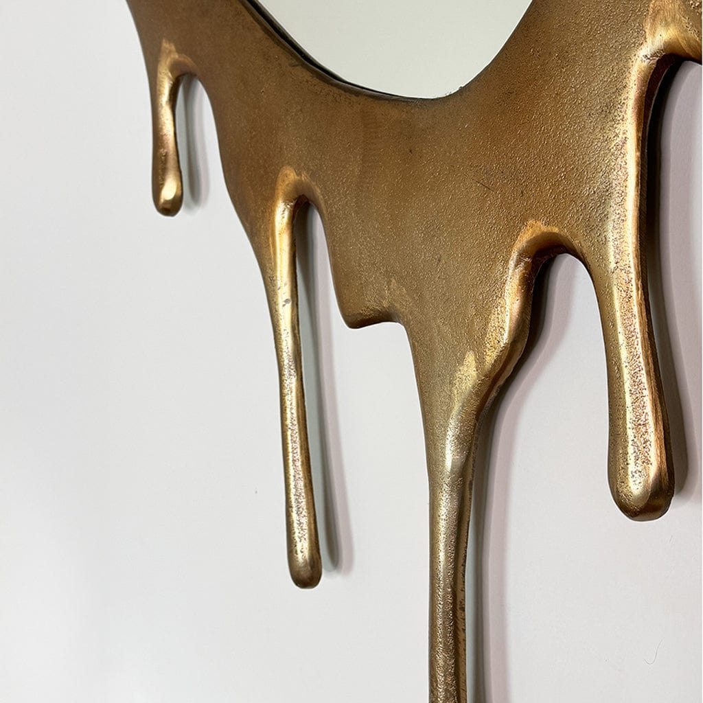 Gold Drip Large Mirror