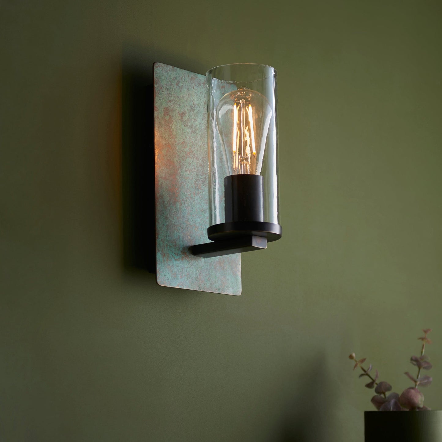 Fife Patina Wall Light