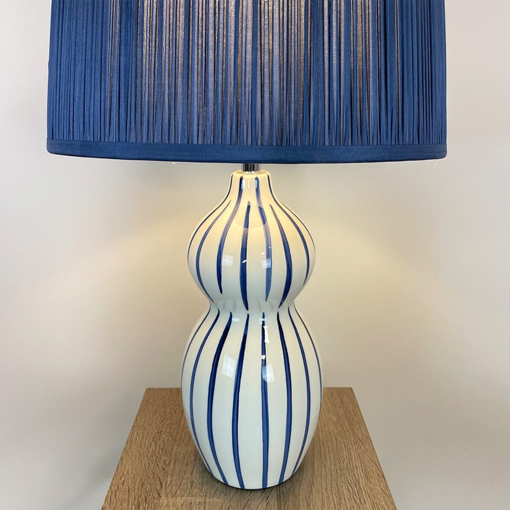 Vita White & Blue Ceramic Table Lamp