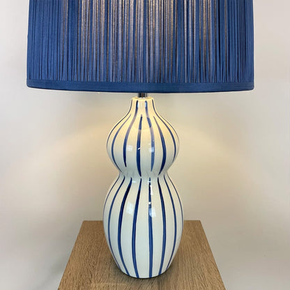 Vita White & Blue Ceramic Table Lamp