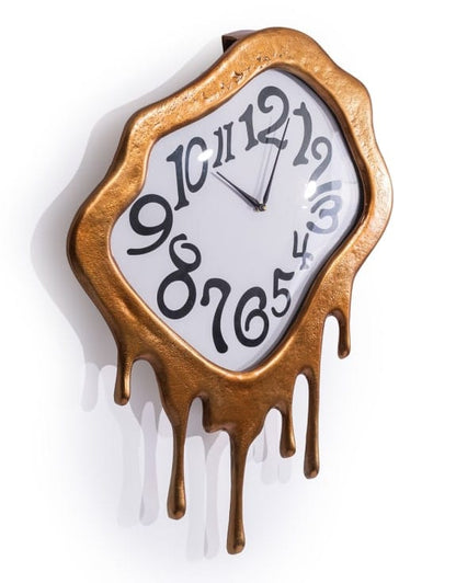 Gold Drip Wall Clock