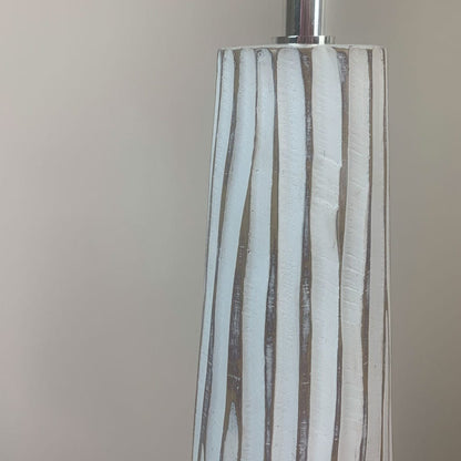 Wood Effect Floor Lamp with Shade