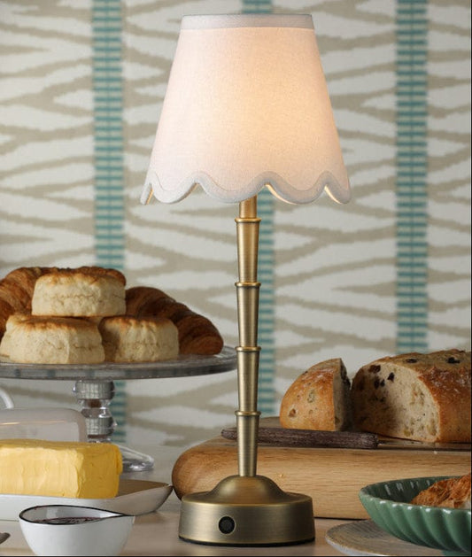 Wyma Matt Antique Brass Rechargeable Table Lamp