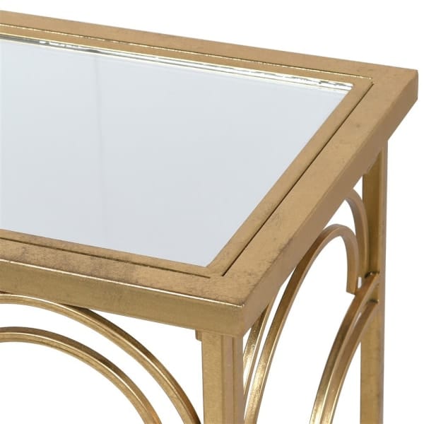 Arches Mirror Top Console Table