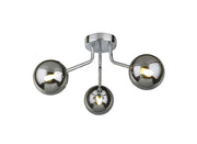 Colmar 3 Light Semi Flush Polished Chrome
