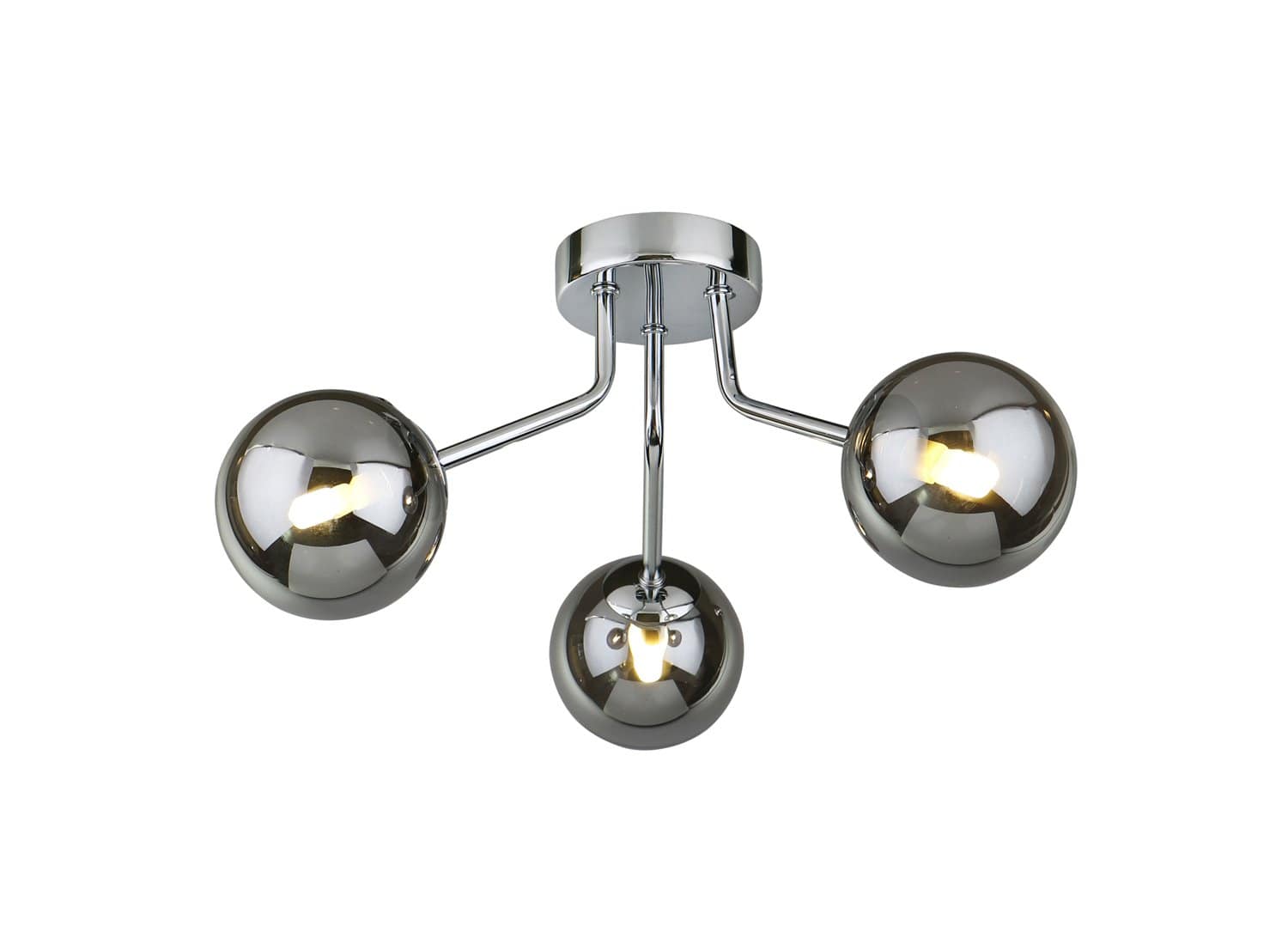 Colmar 3 Light Semi Flush Polished Chrome