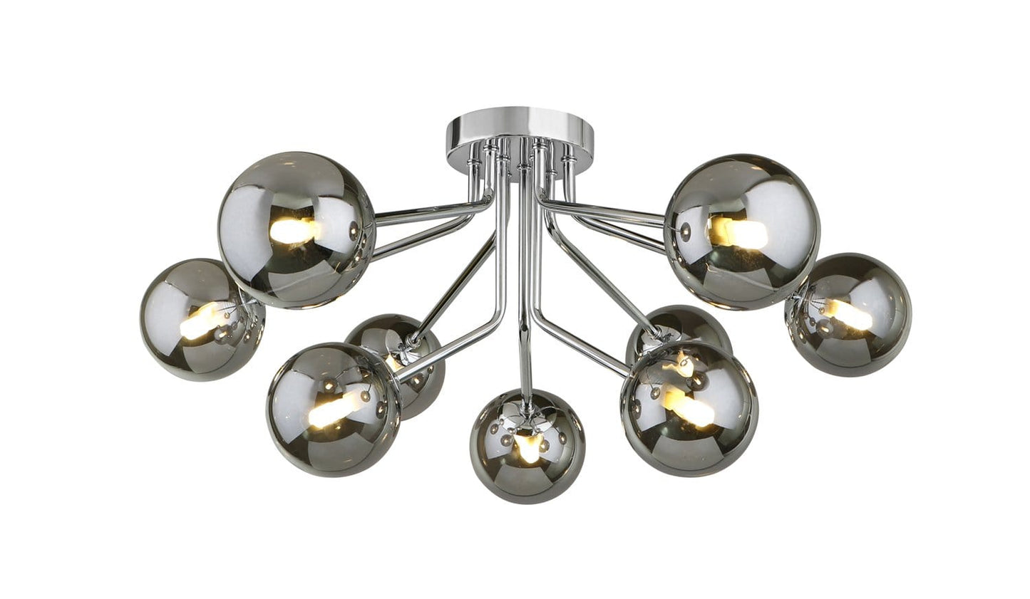 Colmar 9 Light Semi Flush Polished Chrome