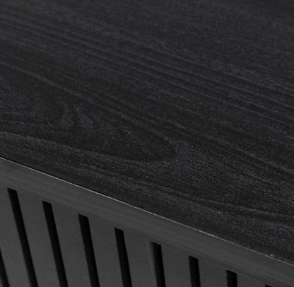 Black Cabinet with Sliding Doors