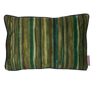 Clarissa Hulse Artist's Stripe Olive Cushion 40cm x 60cm