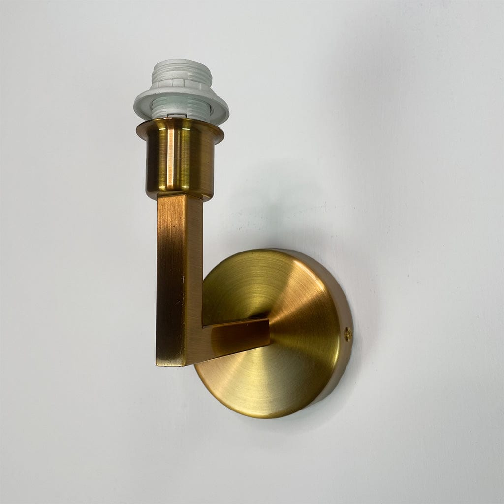 Emma Gold Wall Light with Stockholm Faux Silk Shade