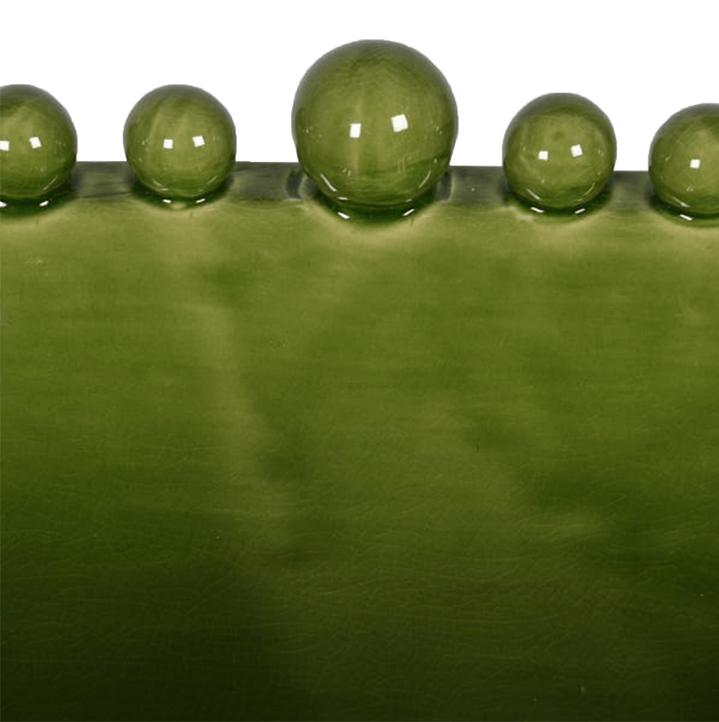 Green Bobble Oval Bowl