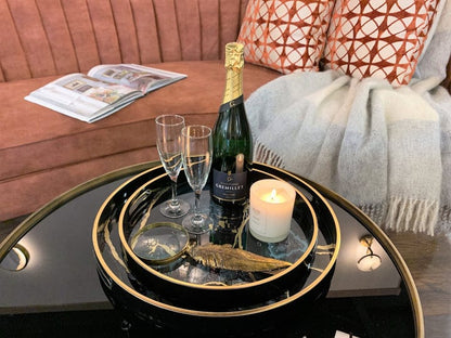 Set of 2 Midnight Glory Trays