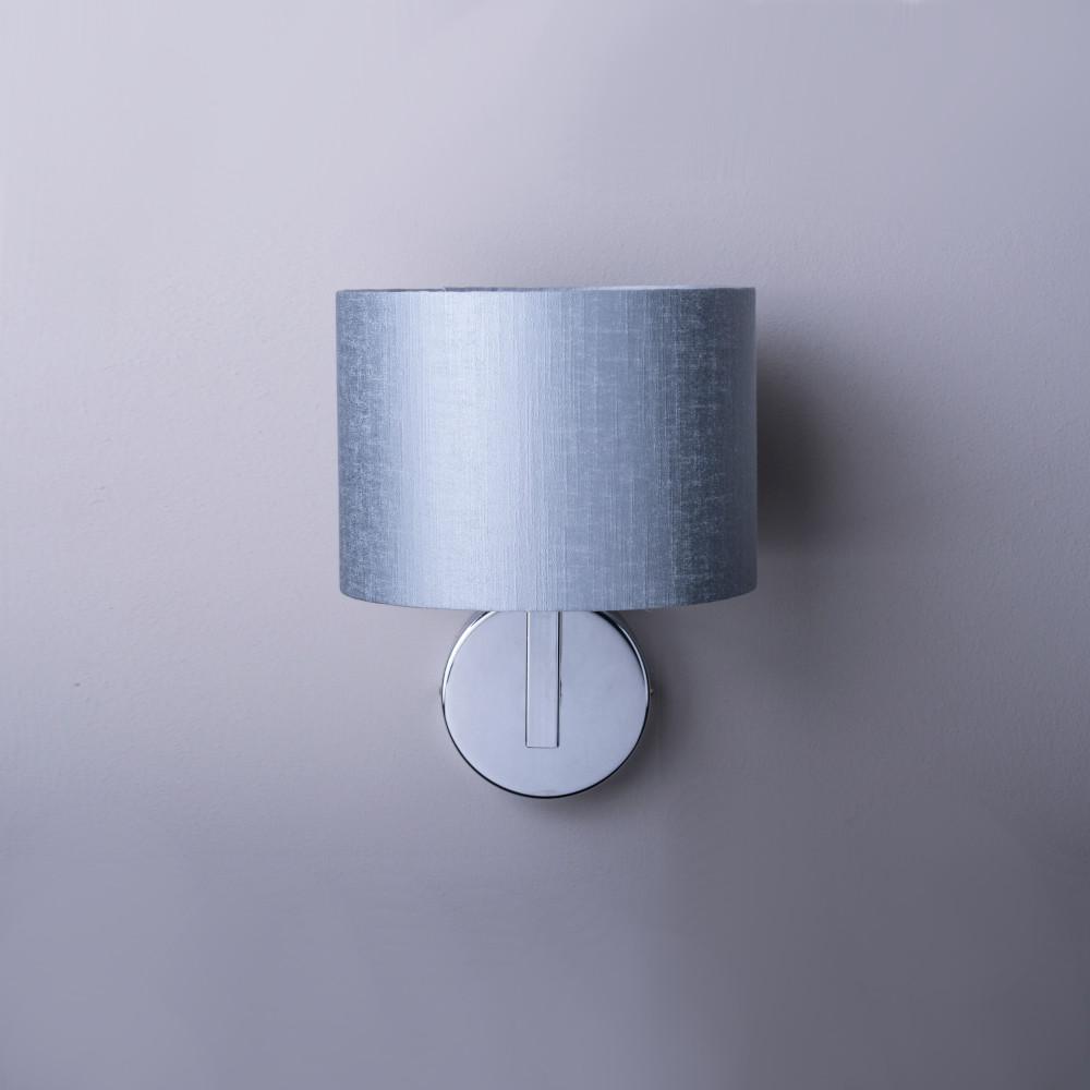 Emma Polished Chrome Wall Light with Choice of Shade