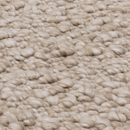 Chunky Taupe Boucle Rug