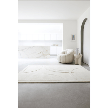 Olena Cream Movement Rug