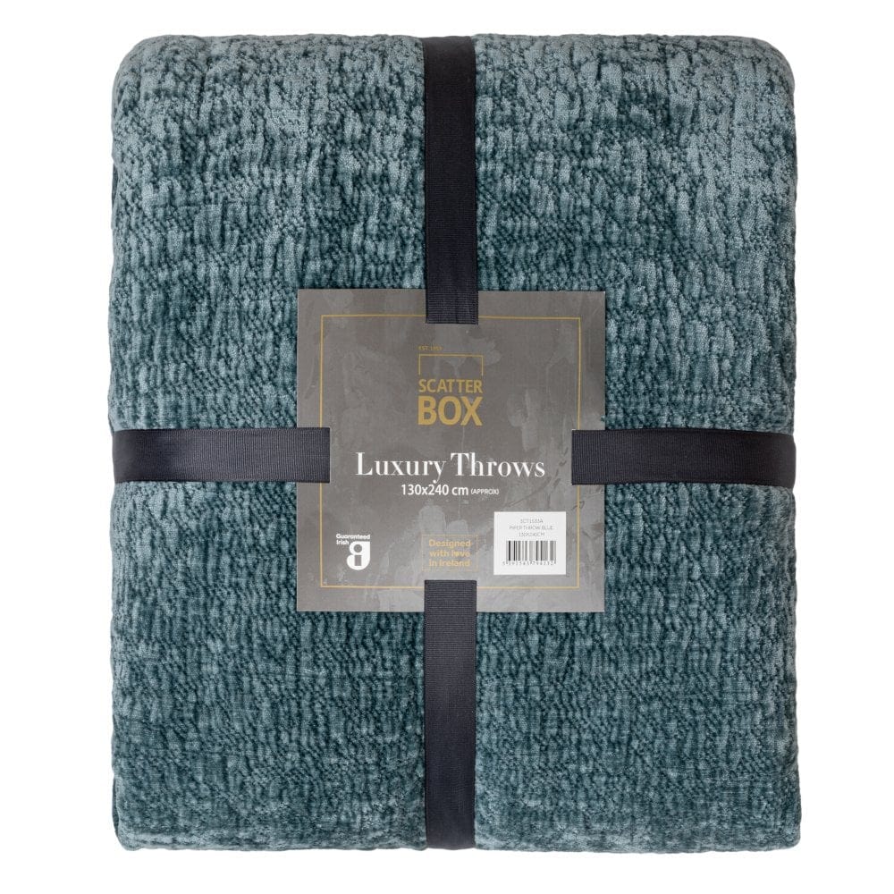 Piper Blue Throw 130cm x 240cm