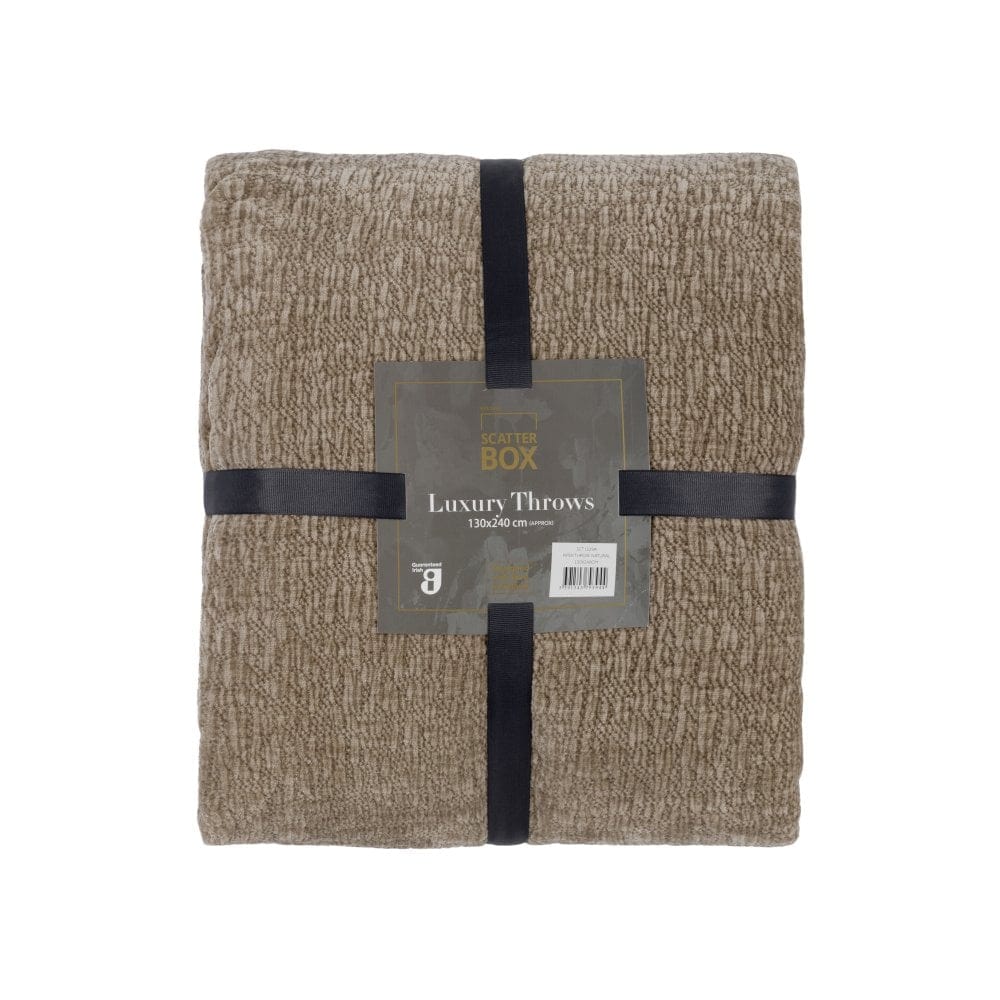 Piper Natural Throw 130cm x 270cm