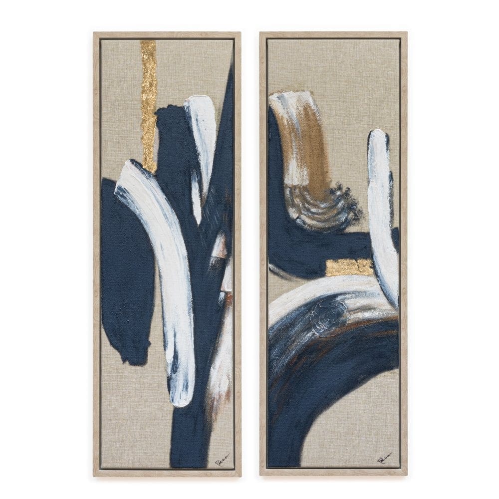 Radley Blue & Gold Canvas Wall Art