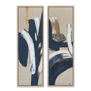 Radley Blue & Gold Canvas Wall Art