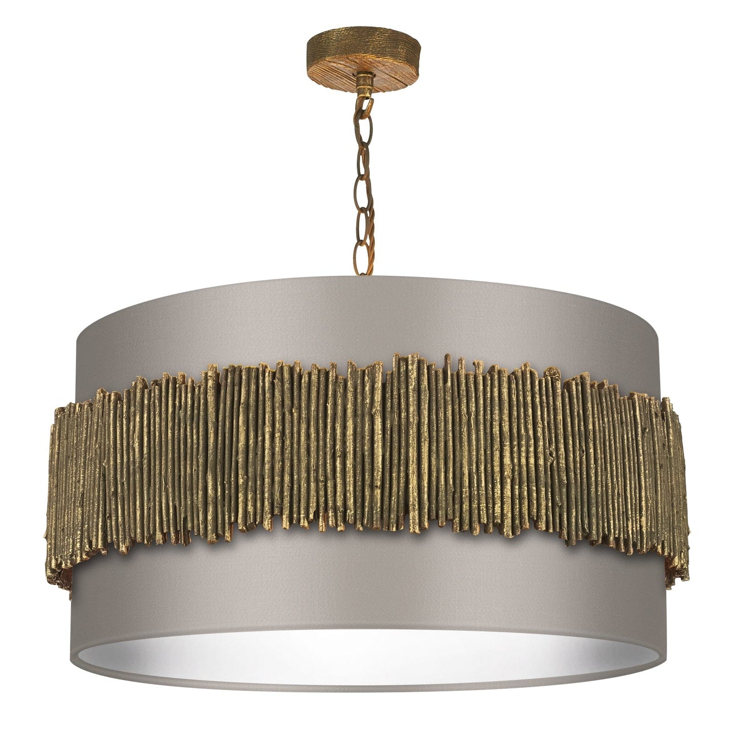 David Hunt Willow 4 Light Pendant with Cloud Shade