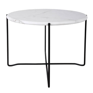 Azzate Round Coffee Table White Marble