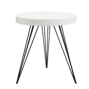 Sibford Side Table Round Gloss White
