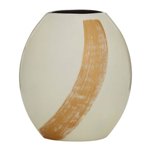 Ava Small Vase White/Gold