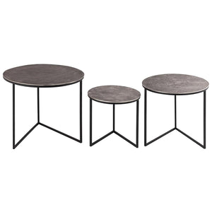 Farrah Collection Set Of Three Round Tables