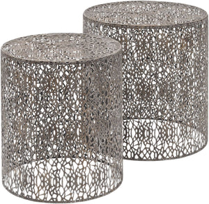Caprio Set of 2 Grey Nesting Side Tables