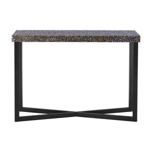 Crackled Mosaic Console Table