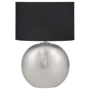 Silver Ceramic Table Lamp