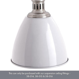 Piccolo Grey Metal Dome Pendant Shade Only