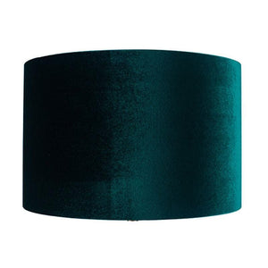 Bow Velvet Cylinder Shade - Forest Green