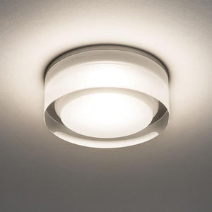 Vancouver 90 Round LED Recessed Ceiling Light Clear Acrylic