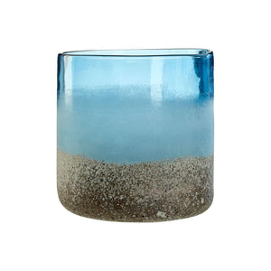 Mull Small Sand Effect Vase Blue