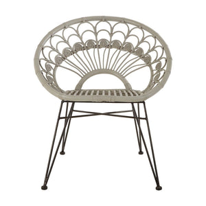Merida Grey Rattan Chair