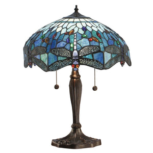 Dragonfly Blue Medium Table Lamp