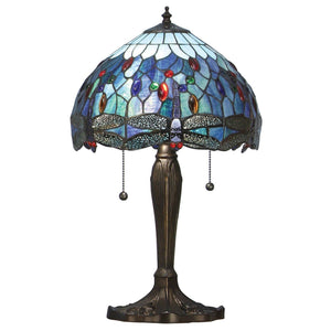 Dragonfly Blue Small Table Lamp