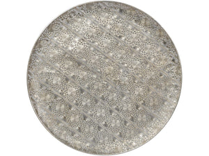 Antique Silver Filigree Wall Disc