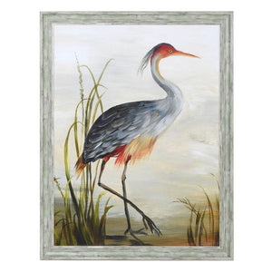 Red Head Heron Print
