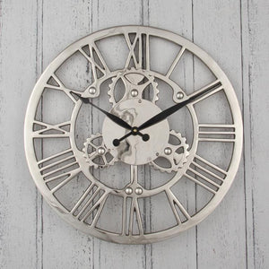 Nickel Cog Design Clock