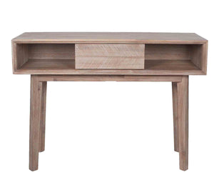 Sand Wash Acacia Wood 1 Drawer Console Table