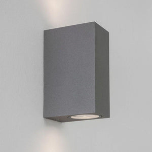 Chios 150 Up & Down LED Wall Light Textured Grey