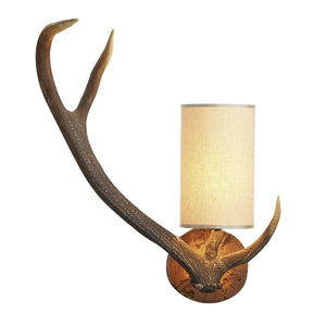 David Hunt Antler Wall Light Left Hand complete with Shade