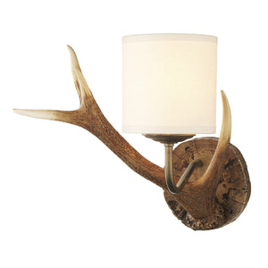 David Hunt Antler Wall Light Small complete with Shade