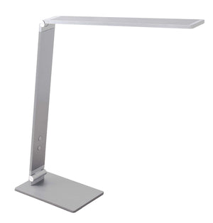 Function LED Table Lamp Brushed Aluminium